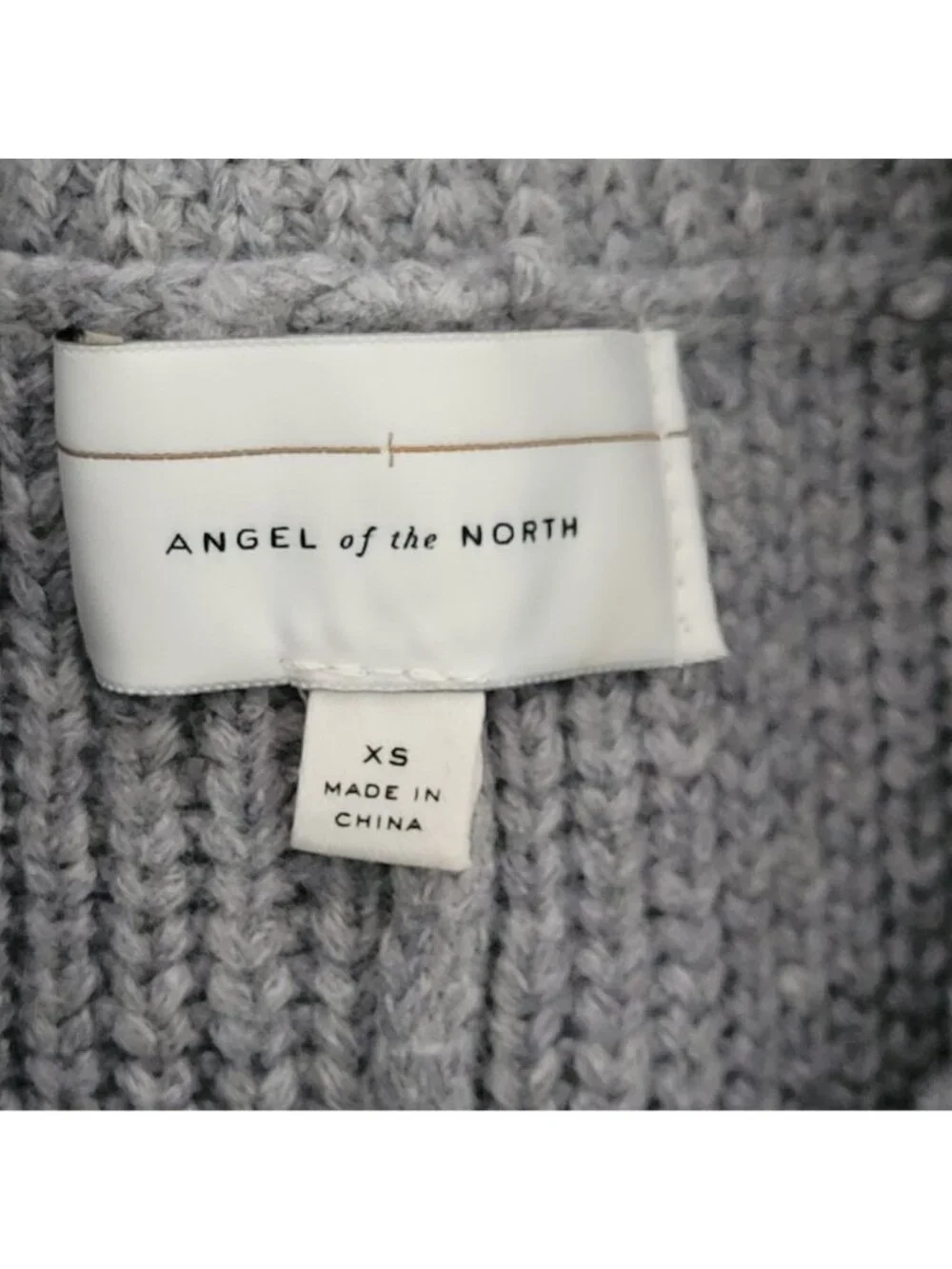 Anthropologie Angel Of The North Sleeveless Turtleneck Sweater Vest XS Gray - Picture 5 of 7
